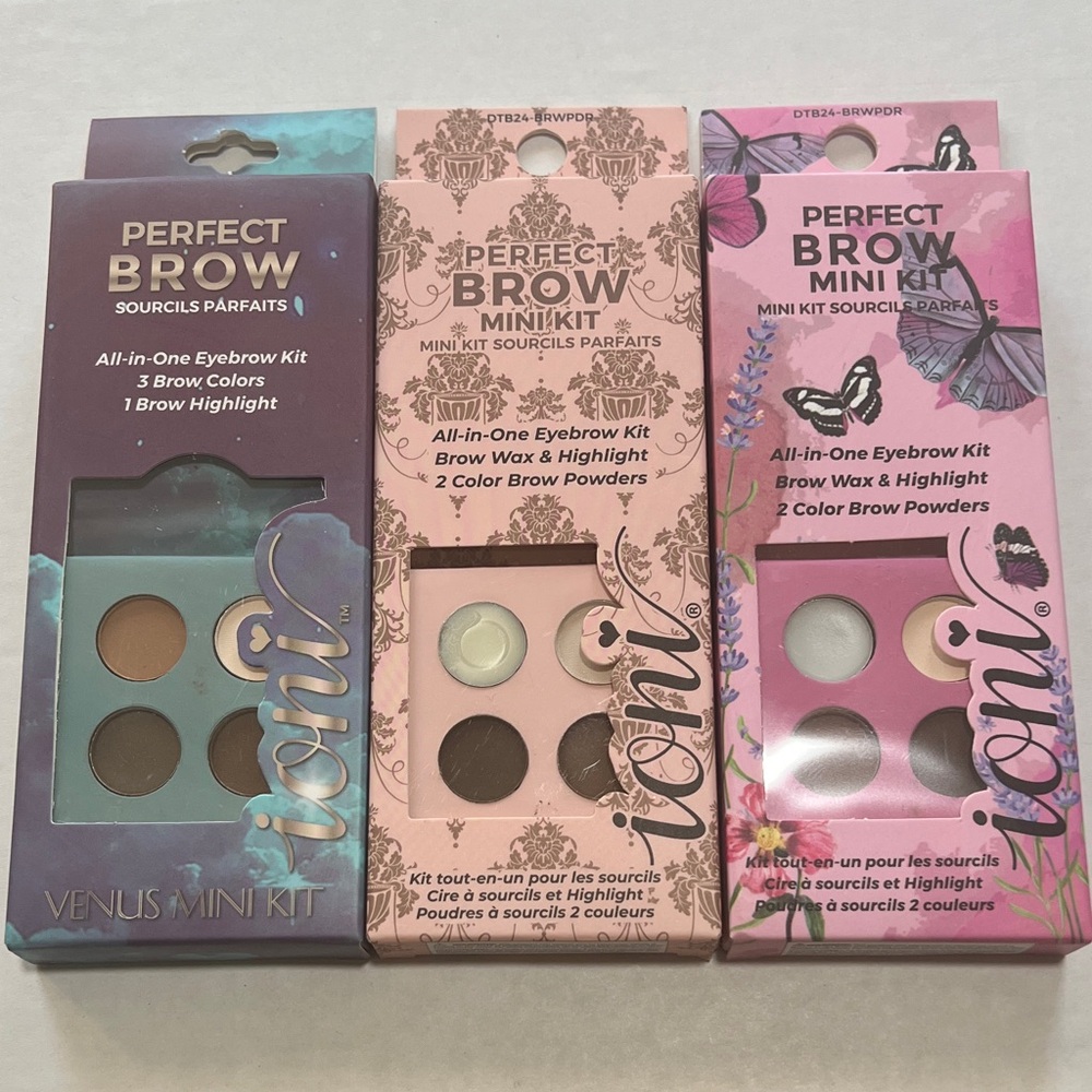 Perfect Brow Mini Kit - Brown, Cream, Pink Shades